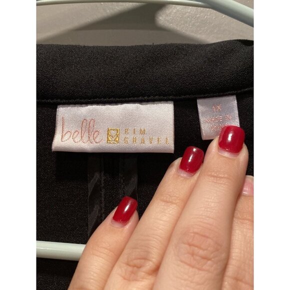 Black 1X Blazer by Belle by Kim Gravel - Picture 3 of 6